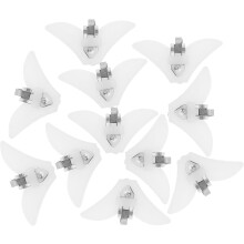 Lot de 10 pinces à cravate en plastique pour homme, style minimaliste, accessoires de costume d'affaires, mariage et cérémonies, fixation au col.