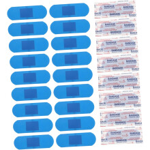 100PCS Adhesive Bandages with Breathable Nonstick Pads Flexible PE Wound Patches