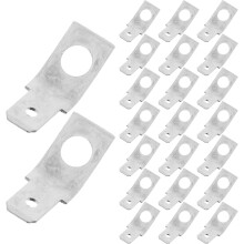 100 Stück Messing-Flachsteckverbinder, Stecker auf Stecker, Flachsteckadapter für Auto-Audio-Verkabelung, Wohnmobil-Anhänger