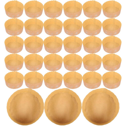100 Stück Cupcake-Papierförmchen, Papierbackförmchen, braun, praktisch