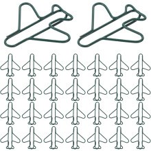 100 Stück Metallische Flugzeug-Büroklammern, niedliche Büroartikel aus Metall