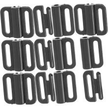 100 Sets Black 12mm Breastfeeding Bra Front Buckles Bra Clasp Buckle Parts Women’s Front Closure Accessories