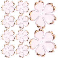 100 Stück Acryl-Kirschblüten-Perlenkappen, Blumenanhänger-Abstandshalter für die Schmuckherstellung, dekorative Abstandshalter