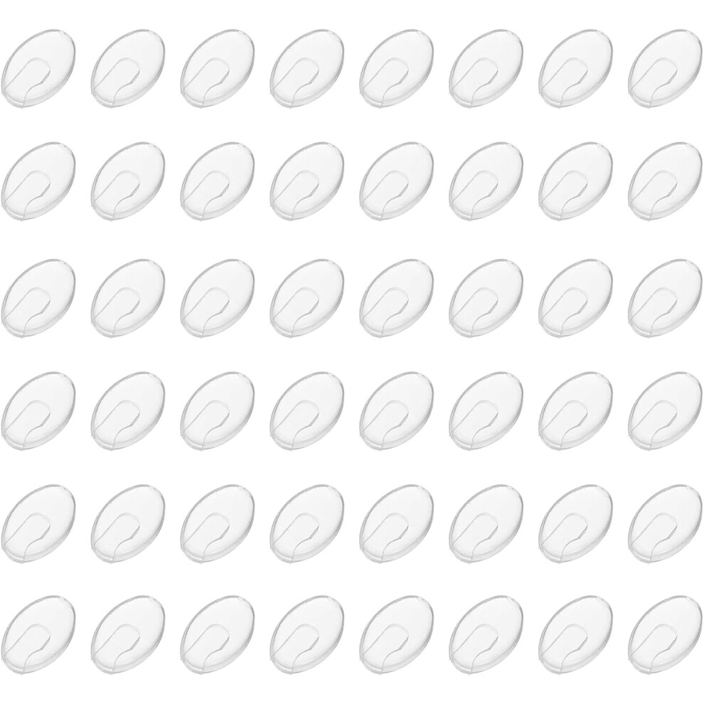 Hkhbjs Eyeglasses Nose Bridge Pads 50 Pairs Soft Silicone Anti-Slip Nose Pads