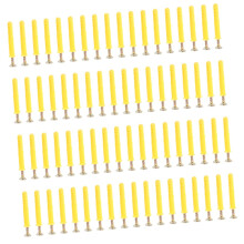 100er-Set gelbe Nylon-Kunststoff-Spreizdübel, Befestigungsstifte für Beton