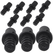 10 Stück Toilettenbürsten-Anschlussstücke, Bürstenstäbchen-Ersatzadapter, Gewindespitzenanschluss für
