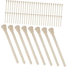 100 palitos de madera para cera de cejas, aplicadores de cera, palitos depilatorios desechables, espátulas para manualidades.