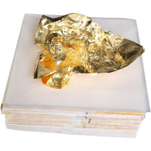 Imitations-Goldfolienpapier, 100 Stück, leichtes Bastelmaterial