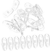 100 plaquettes nasales de rechange en silicone souple et antidérapante pour lunettes de vue et de soleil