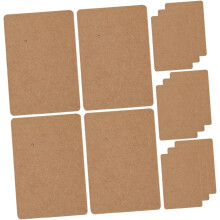 100 Stück Vintage-Ohrring- und Halsketten-Präsentationskarten aus Kraftpapier