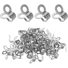 100 connecteurs à billes en acier inoxydable, maillon double anneau de 3 mm, pour tirettes de ventilateur de plafond et création de bijoux.