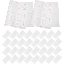 100 Blatt Kalligrafie-Übungspapier (Xuan-Papier) für chinesische Kalligrafie, halb-rohes Reispapier, unbedruckt