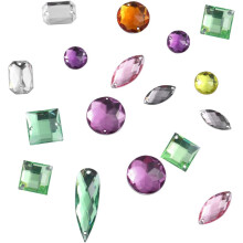 100pcs Mixed Shape Rhinestones Square Round Decor Beads DIY Jewelry Accessories Rhinestones for Art Decor Nail Art
