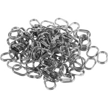 100 Stück offene ovale Biegeringe aus Edelstahl für Schmuck