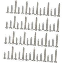 300 Stück selbstschneidende Schrankregalschrauben, Sortiment, Edelstahlschrauben mit Flachkopf