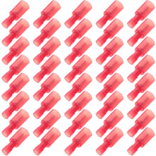 100 Paar isolierte Nylon-Schnellkupplungsklemmen mit Rundkopfstecker (Stecker und Buchse)