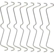 Lochwandhaken aus Edelstahl, verriegelbar, 100 Stück, sichere Clips, leicht, kompakt