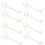Lot de 100 crochets muraux stables pour panneaux perforés de garage, avec espacement réglable. 1