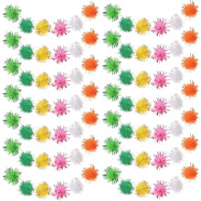 1000 pompons pailletés pour loisirs créatifs et projets faits main (petit format)