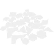 Kit de 54 piezas de acrílico para patchwork, plantillas de costura y reglas para acolchado y manualidades.