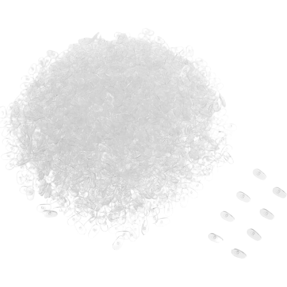 Hkhbjs 1000Pcs Eyeglass Nose Pads Accessories Slip-Resistant Spectacle Pads Plastic Eyewear Bridge Cushions
