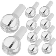 Lot de 10 flacons de vernis à ongles en verre avec bouchon pinceau, flacons d'échantillons rechargeables pour les voyages et le rangement