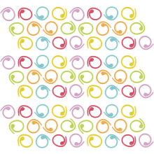 100 Stück bunte spiralförmige Maschenmarkierer aus Metall zum Stricken und Häkeln
