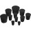 Rubber Stoppers and Sturdy Solid Rubber Material Black 11pcs Tapered High Sealing Performance 1