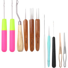 11pcs Hair Knitting Needles Crochet Hook Dreadlocks Knitting Tool Set