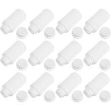 12 Stück 250 ml Weithals-Laborflaschen aus Kunststoff mit auslaufsicheren Verschlüssen, wiederverwendbare Behälter für chemische Reagenzien