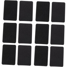 12 Stück rutschfeste Teppichunterlagen, Anti-Rutsch-Sofakissen-Pads, schwarze quadratische, unsichtbare Klebepads