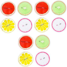 12pcs Fruit Pattern Ice Cooler Pack Reusable Mini Cold Pad for Headaches Eye Edema