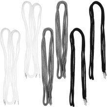 12pcs Multi-cor Hoodie cordão de substituição cordas com pontas de metal, calças elásticas cintura tighter cordão conjunto
