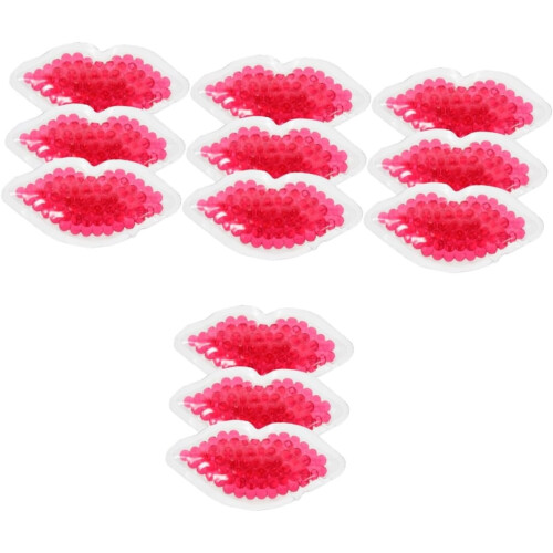 12pcs Hot Cold Compress Lip Pads Comfortable Lip Patches Practical for Home Use Reusable