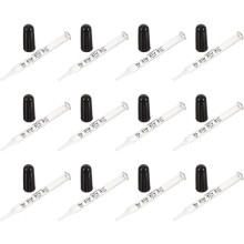 Pipetas de 1ml de gotas de vidro de 12pcs com pontas suaves retas, dispensadores de gota ocular graduados