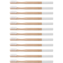 12pcs Bamboo Charcoal Toothbrush Soft Bristles Natural Bamboo Toothbrushes for Adults Portable Travel