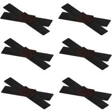 12 Stück umlaufende, strapazierfähige Stoff-Möbelgleiter, schwarze Stuhlbeinschoner