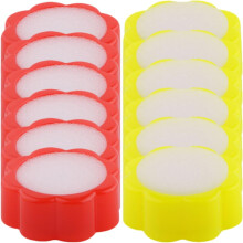 12-teiliges Fingerbefeuchtungs-Werkzeug, Schwamm-Befeuchter zum Geldzählen, blütenförmiger Fingerbefeuchter