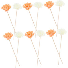 12 Stück Nachfüllpackung für ätherische Öldiffusoren, Rattanstäbchen, Duftblüten-Diffusorstäbchen für Zuhause und Büro