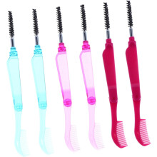 Lot de 12 peignes à sourcils pliables pour maquillage, brosse à cils, goupillon, outil professionnel de soin des cils