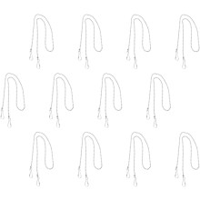 12pcs pendurando cadeias ganchos ornamentos decorativos para cartazes e bandeiras fácil instalação ferro contas cadeias