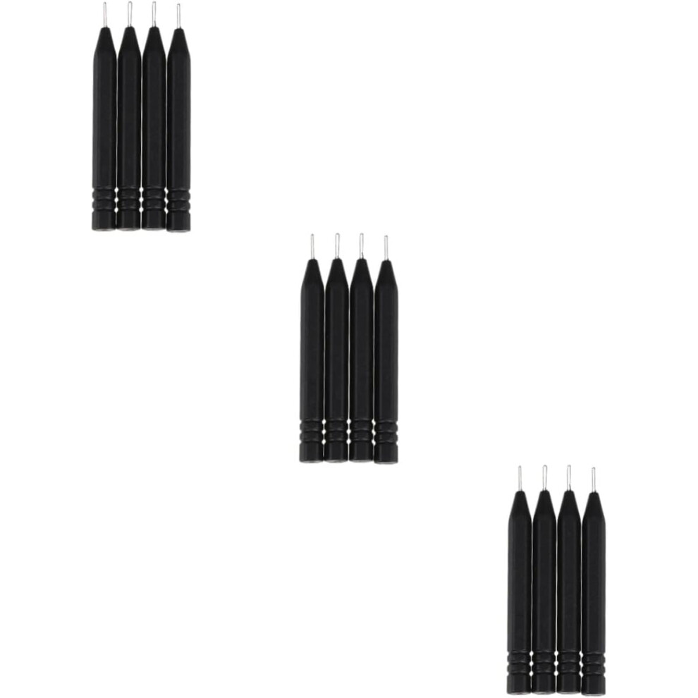 Hkhbjs 12Pcs Hearing Aids Cleaning Tool Earmold Cleaner For Ear Mold Professional Earwax Remover Cleaning Rod