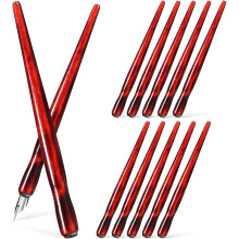 12 PCs Redwood Comic Dip Pen Holders para Caligrafia e Pintura