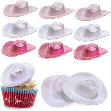 Mini-Cowgirlhüte, 12er-Set, kleine Discohüte für Kinderpartys, Puppenhaus-Accessoires