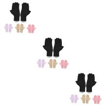 12 Paar Arthritis-Handschuhe, Kompressionshandschuhe für Arthritis, fingerlose Outdoor-Handschuhe zum Radfahren