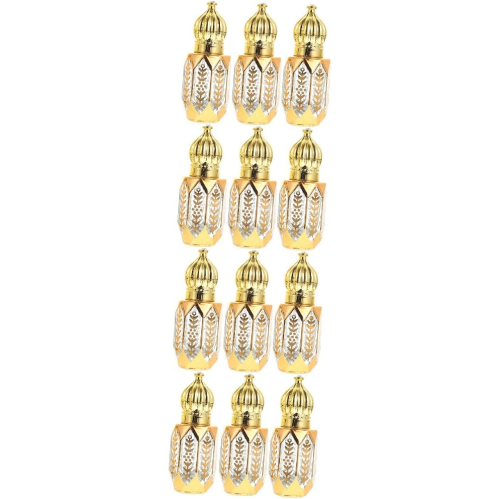 Hkhbjs 12Pcs Bottles Delicate Essential Oil Containers Glass Travel Dropper Bottles For Oils Perfume Holders