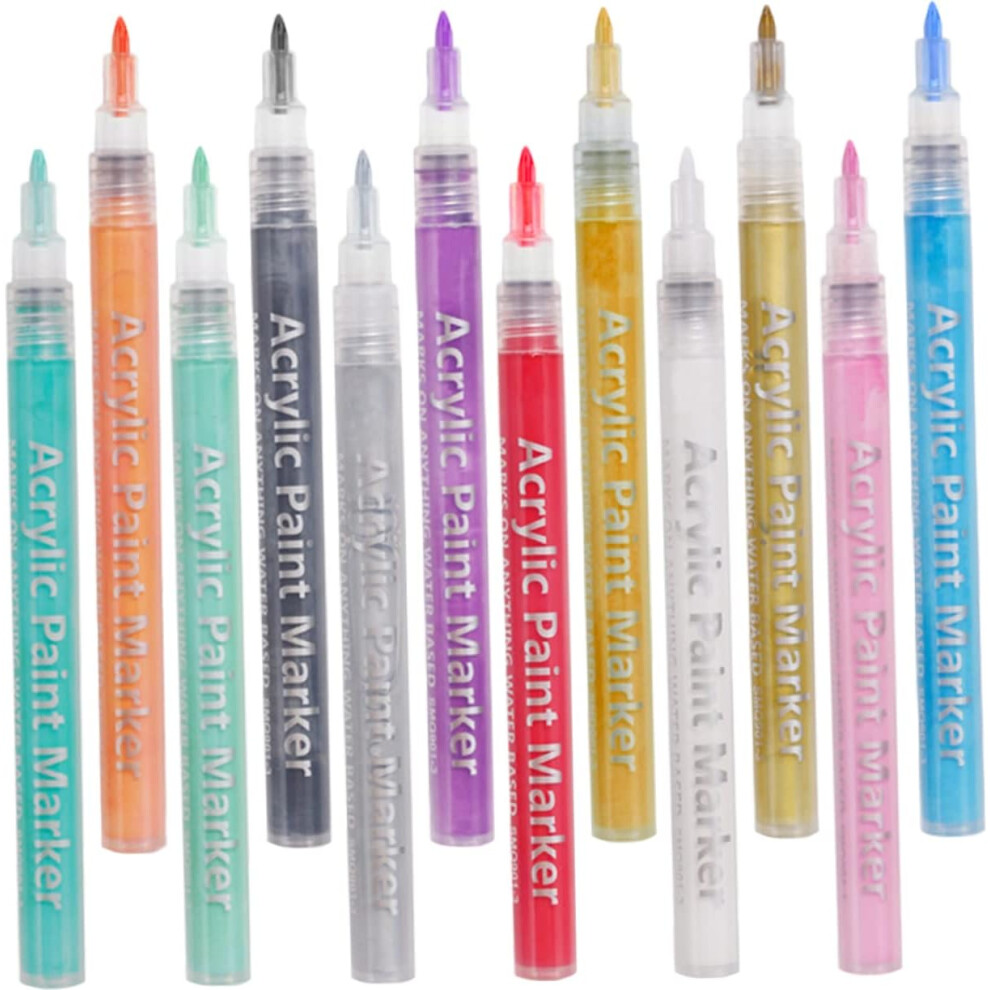 Hkhbjs 12Pcs Painted Graffiti Pen Nail Art Pens For Girl Manicure Painting Nail Graffiti Diy Painting Tools For Manicure Art Drawing