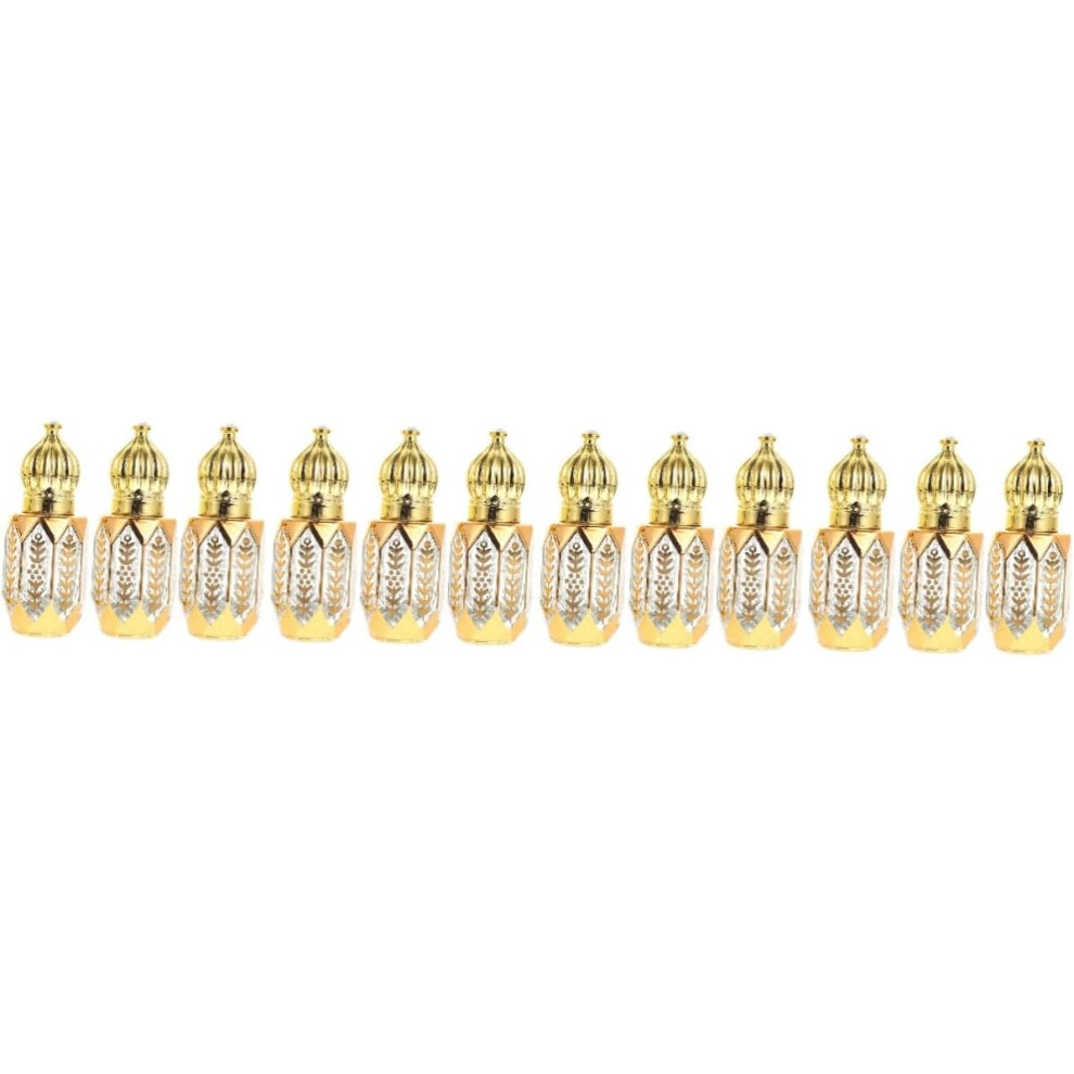 Hkhbjs 12Pcs Glass Perfume Bottles Dropper Bottles For Essential Oil Perfume Packing For Travel Accessories