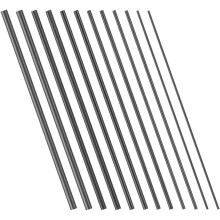 12 Stück Carbonfaser-Angelruten-Reparaturteile, massiv, 10 cm