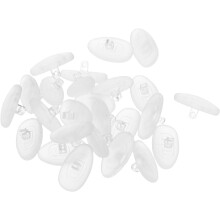 12 Paar Silikon-Nasenpads für Brillen, weiche, gepolsterte Ersatz-Nasenpads für Brillen